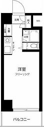 スカイノブレ川崎柳町 ワンルームの間取図画像