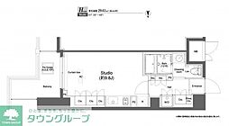 プラウドフラット横浜 ワンルームの間取図画像
