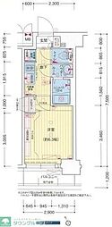 プレサンス横浜鶴見中央シュネル 1Kの間取図画像
