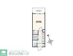 MELLAS小島新田 1Kの間取図画像
