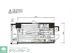 ビバリーホームズ川崎 1Kの間取図画像