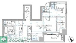 SANKYO YOKOHAMA CAMPUS 1LDKの間取図画像