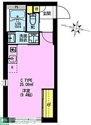 ADORE URBAN大森町A 1LDKの間取図画像