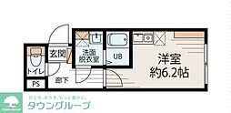 ハイツ・コロール ワンルームの間取図画像