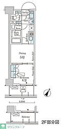 ParkAxis横濱大通り公園 1DKの間取図画像