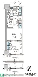 ParkAxis横濱大通り公園 1DKの間取図画像