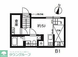 アピチェ池上 ワンルームの間取図画像