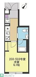 Sol Levante YOKOHAMA 1Kの間取図画像