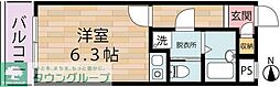 エムアイハイツ川崎 ワンルームの間取図画像
