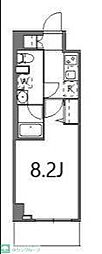ティーステージジェイアール浜川崎 1Kの間取図画像