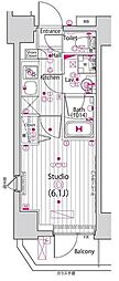 GALASTATION横浜子安 1Kの間取図画像
