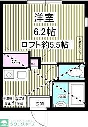 プロムナード鶴見 1Kの間取図画像