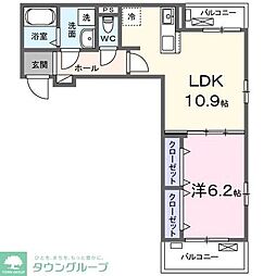 間取図画像 1LDK