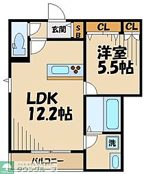 間取図画像 1LDK