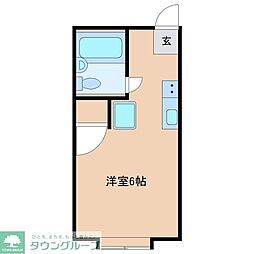 スプリングハウス ワンルームの間取図画像