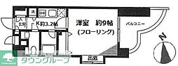 キャッスルJ・K 1Kの間取図画像