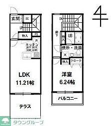 Adorable季 1LDKの間取図画像