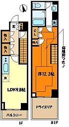ステージグランデ宮崎台 1LDKの間取図画像