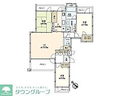 ロイヤルシーズンズ39 3LDKの間取図画像