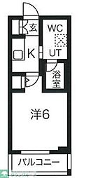 スパシエガーデン川崎梶ヶ谷 1Kの間取図画像
