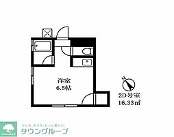 グリーンハウス ワンルームの間取図画像