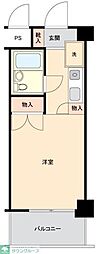 モナークマンション武蔵新城2 ワンルームの間取図画像