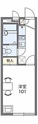 レオパレスアトム 1Kの間取図画像