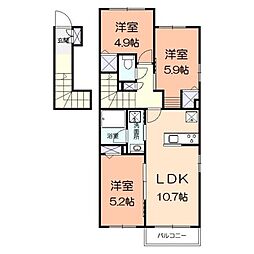 Belleville 3LDKの間取図画像