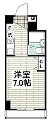 エストレージャ湘南 ワンルームの間取図画像
