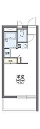 レオパレスフレッシュ3 1Kの間取図画像