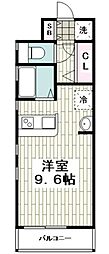 グランアパートメント ワンルームの間取図画像
