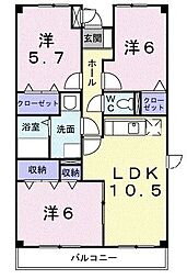 パークスクウェア湘南 3LDKの間取図画像