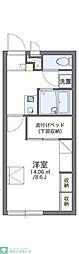 レオパレスオークスH 1Kの間取図画像