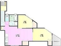 Galleria Chigasaki(ギャラリア茅ヶ崎) 2LDKの間取図画像