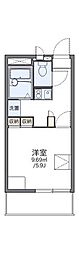 レオパレスグリーンヒルズ 1Kの間取図画像