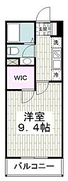 オクト鵠沼海岸 1Kの間取図画像