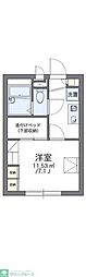 レオパレスみどり 1Kの間取図画像