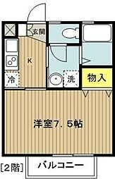 Ｍ’ｓ Cｏｍｆｏｒｔ 1階1Kの間取り