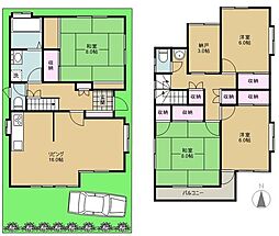 上新井戸建 2階4SLDKの間取り