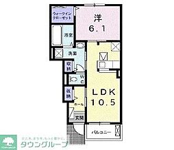 椿庵 1階1LDKの間取り