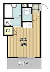 グリーンジュピター ワンルームの間取図画像