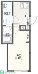 飯能市栄町新築アパート 1Kの間取図画像