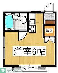 すみれハイツ ワンルームの間取図画像