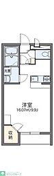 レオパレス双柳1番館 1Kの間取図画像