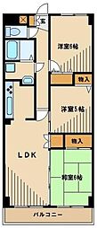 高倉マンション 3LDKの間取図画像