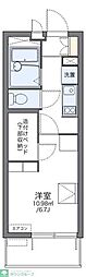 レオパレスカプリコーン21 1Kの間取図画像