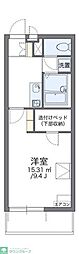 レオパレスガイア初雁 1Kの間取図画像