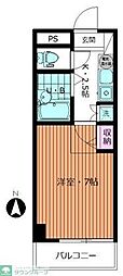 アビタシオン川越 1Kの間取図画像