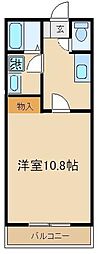 ビオス北朝霞 1Kの間取図画像
