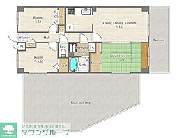 高倉マンション 3LDKの間取図画像